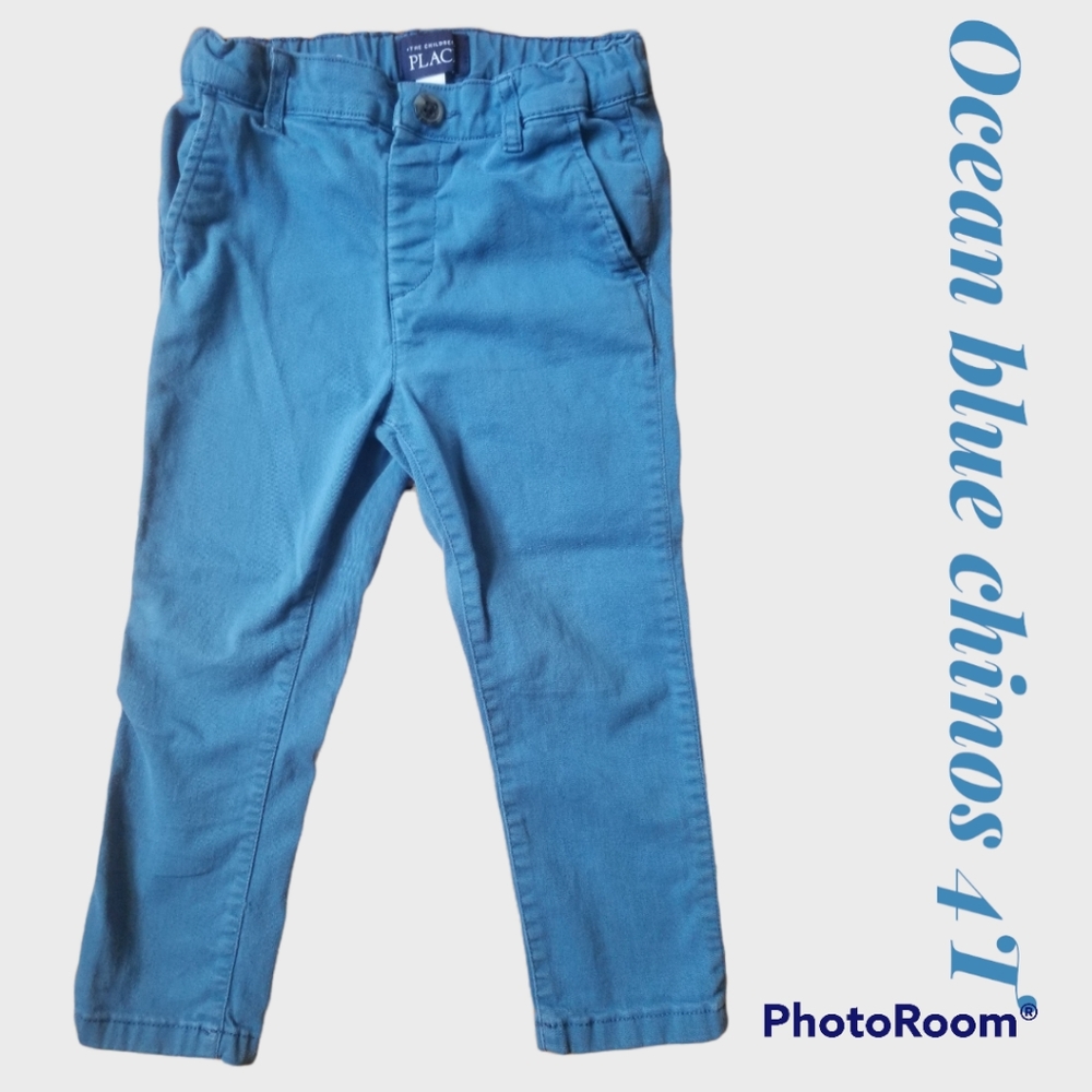 Children's Place ocean blue chinos 4T
